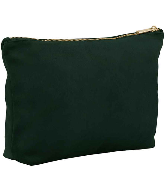 Velvet Accessory Bag | Dark Emerald