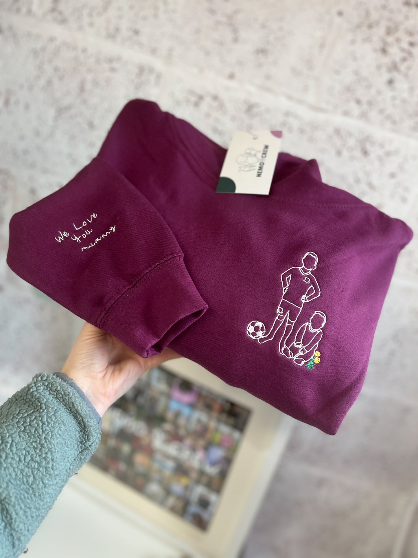 Sleeve Embroidery Options (Adult Long Sleeves Only)
